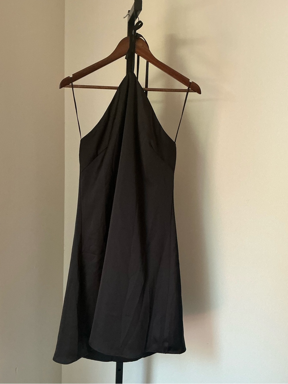 Le’ AL.X | Summer Halter Slip Minimalist Little Black Dress